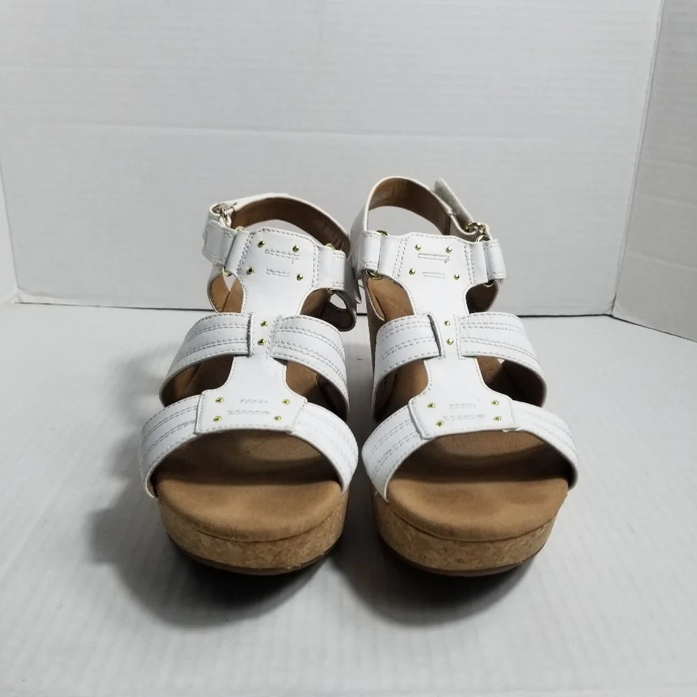 CLARKS COLLECTIONS SOFT CUSHION  WOMEN'S WEDGES SIZE 10